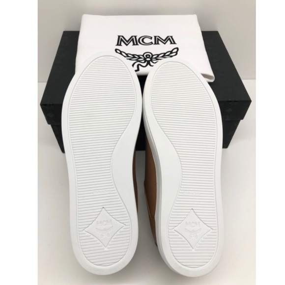 ❌SOLD❌ MCM Limited Edition Logo Cognac Sneakers - Picture 7 of 12